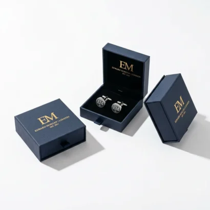 cufflink box with logo
