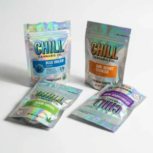 custom holographic mylar bags