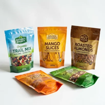 food mylar bags with logo