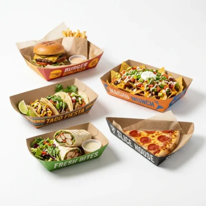 personalized paper food trays