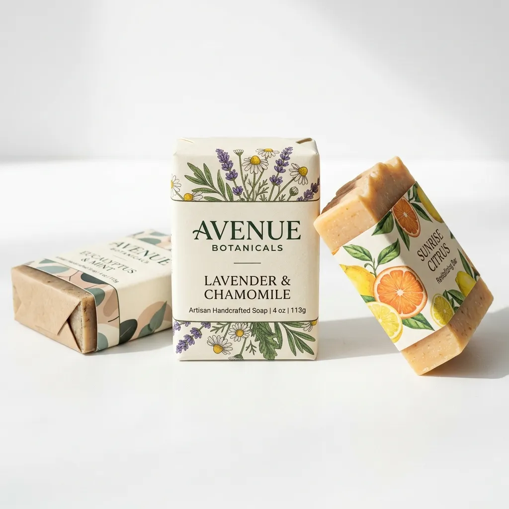 printed soap sleeve