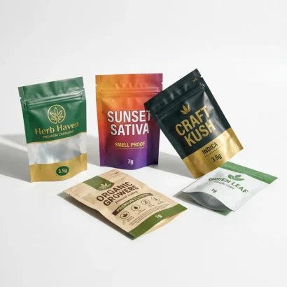 smell proof mylar bags with logo