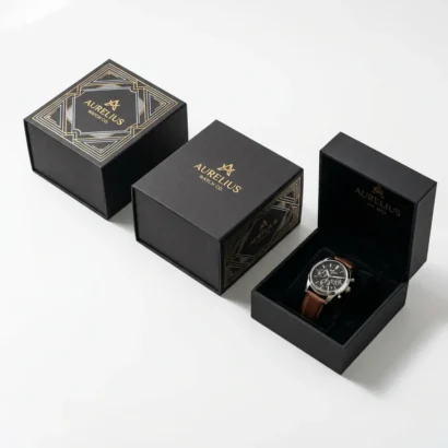 watch box with logo